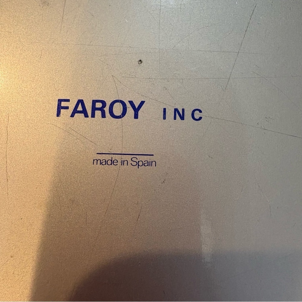 RARE Faroy Vintage Tray Made In Spain Red White House Green Blue Checkerboard - Picture 4 of 6